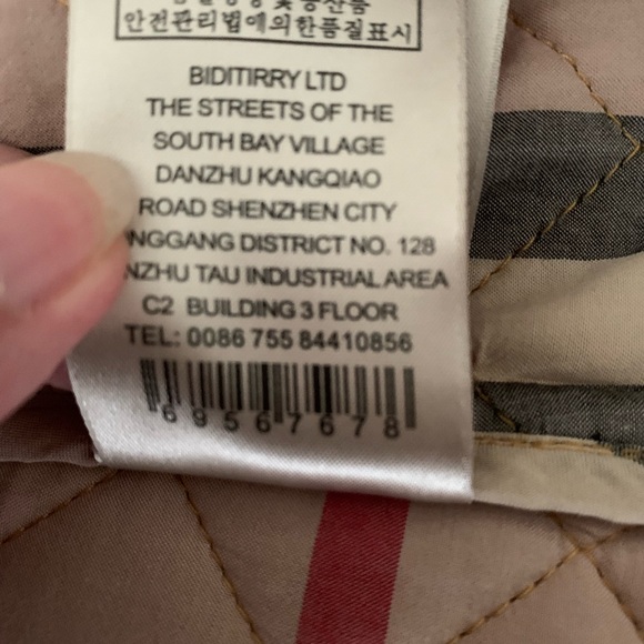 Bititirry gold, quilted jacket, nova check lining extra small - Picture 5 of 10